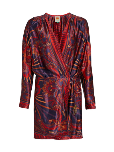 Farm Rio Macaw Arabesque Mini Dress | ModeSens