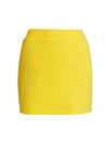 Susana Monaco Fitted Miniskirt In Banana