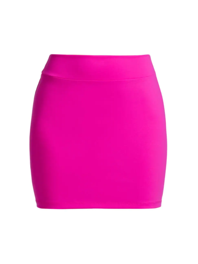 Susana Monaco Fitted Miniskirt In Magenta