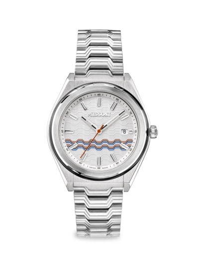 Missoni Men's M331 Tempo Stainless Steel Bracelet Watch In Silver