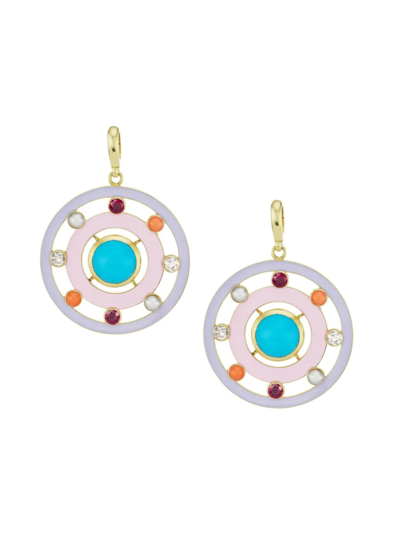 Jenna Blake Women's 18k Yellow Gold & Multi-gemstone Orbit Drop Earrings