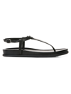 Sam Edelman Naomi Leather Thong Sandals In Black