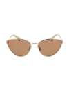 Lanvin Rateau 59mm Cat Eye Sunglasses In Caramel