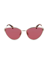 Lanvin Rateau 59mm Cat Eye Sunglasses In Wine
