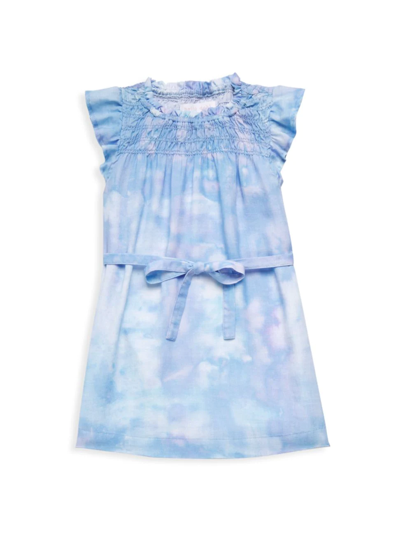 Bella Dahl Kids' Little Girl's & Girl's Smocked Ruffle Dress In Light Blue
