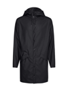 Rains Waterproof Long Jacket In Black