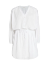 Splendid Blaise Cotton-blend Minidress In White