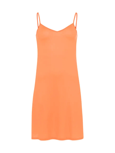 Hanro Ultralight Orange Cotton Slip Dress