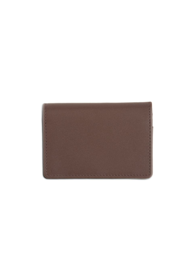 Royce New York Executive Bi-fold Card Holder In Brown