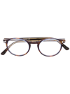 Tom Ford Round Glasses In Brown