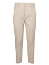 Tory Burch Phoebe Twill Trousers Ivory Trousers In White
