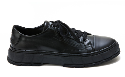 Viron '1968' Low Top Lace Up Canvas Sneakers In Black