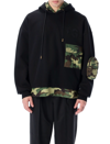 DOLCE & GABBANA HOODIE WITH CAMOUFLAGE-PRINT DETAILS