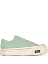 Visvim Green Logan Deck Ii G.patten Low Top Sneakers In Green