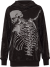 PHILIPP PLEIN RHINESTONE-EMBELLISHED SKELETON HOODIE