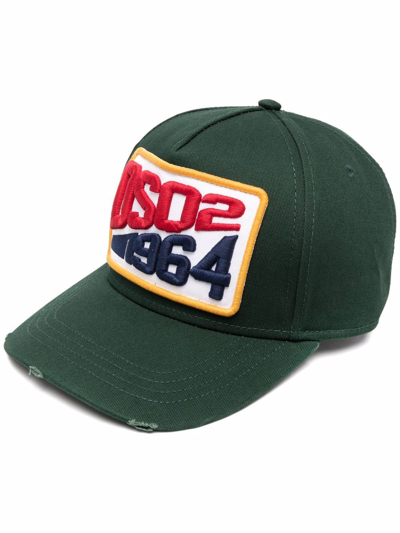 Dsquared2 1964 Logo-patch Cap In Green