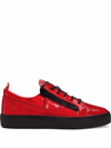 Giuseppe Zanotti Frankie Low-top Sneakers In Red