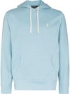 Polo Ralph Lauren Embroidered Logo Relaxed-fit Hoodie In Blue