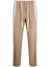 ROMEO HUNTE PANELLED DRAWSTRING CHINOS