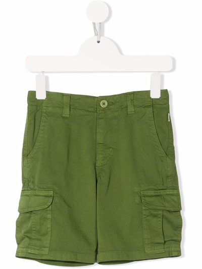 Il Gufo Kids' Cargo Bermuda Shorts In Green