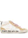 GOLDEN GOOSE MID STAR LEATHER SNEAKERS