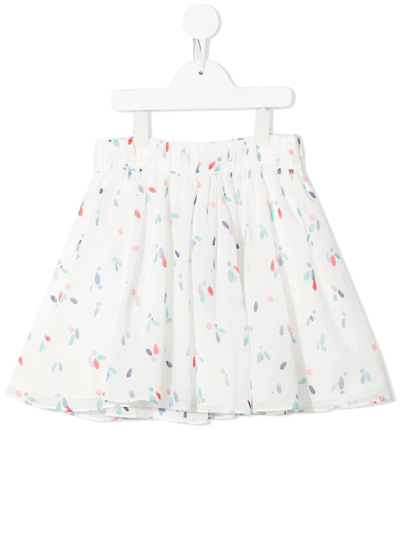 Emporio Armani Kids' Graphic-print Skirt In White