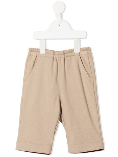 Familiar Kids' Elasticated Straight-leg Trousers In Brown