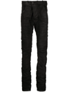 BORIS BIDJAN SABERI DISTRESSED-FINISH SKINNY-CUT JEANS