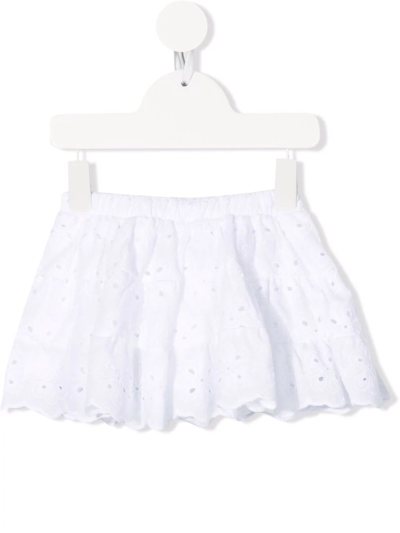 Miss Grant Babies' Broderie-anglaise Design Skirt In White