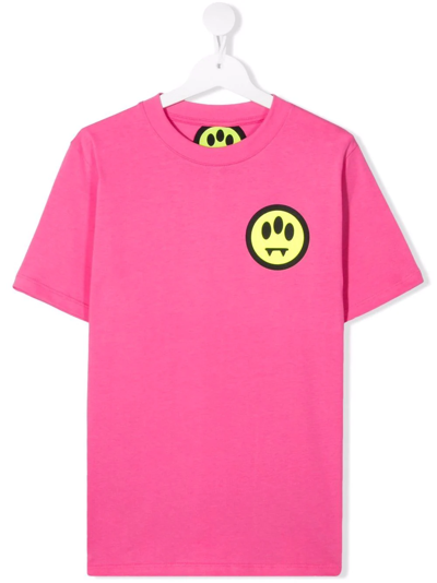 Barrow Teen Graphic-print Short-sleeve T-shirt In Fragola/strawberry