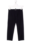 Dsquared2 Black Stretch Virgin Wool Trousers In Blue