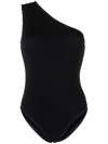 BOTTEGA VENETA PLISSÉ ONE-SHOULDER SWIMSUIT