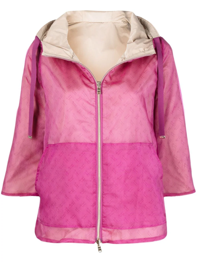 HERNO LOGO-PRINT JACKET