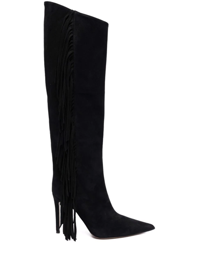 Alexandre Vauthier Fringe-detail Boots In Black