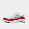 Nike Air Max Sc Little Kids' Shoes In White/university Red/black/wolf Grey