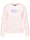 Apc Rue Madame Paris Cotton Sweatshirt In Pink