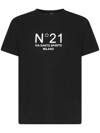 N°21 T-shirt N &deg; 21 T-shirt In Cotton Jersey With Logo In Black