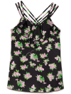 Natasha Zinko Pixellated Floral Print Dress In Black