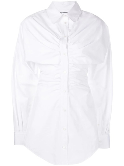 ALEXANDER WANG RUCHED HOURGLASS SHIRTDRESS