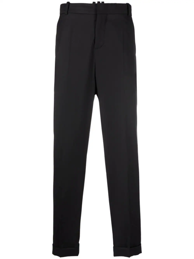 BALMAIN CROPPED TAPERED TROUSERS