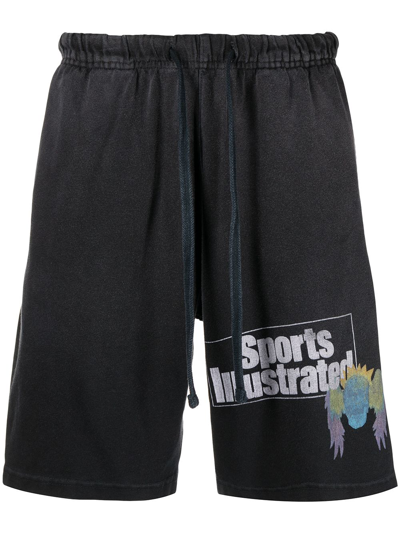 Alchemist Black 'sports Illustrated' Shorts In Vulcan