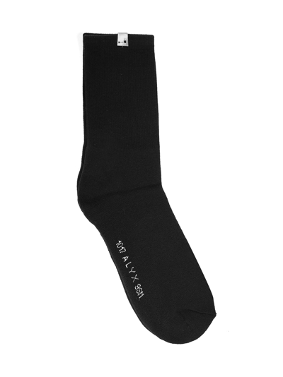 Alyx 1017  9sm Logo Intarsia Socks In Black