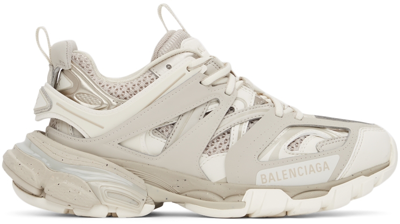 Balenciaga Beige Track Sneakers In Recycle