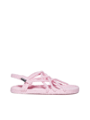Nomadic State Of Mind Rope Flat Sole Open Toe Sandals In Pink