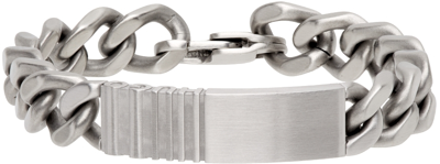 Hugo Logo-branded Stainless-steel Bracelet In Silver