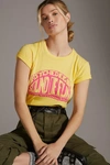 Mother The Lil Goodie Goodie Cotton Graphic Tee In Yellow