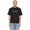 BALENCIAGA BLACK COPYRIGHT LOGO T-SHIRT