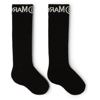 Mm6 Maison Margiela Logo Cotton-blend Socks In M6900 Black