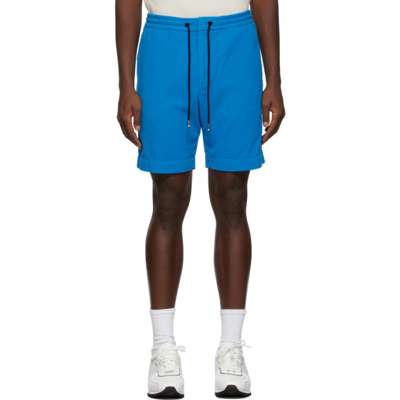 Hugo Boss Slim-fit Regular-rise Shorts In Cotton Corduroy In Blue