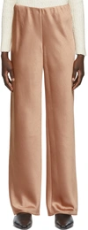 VINCE TAN SATIN BIAS TROUSERS